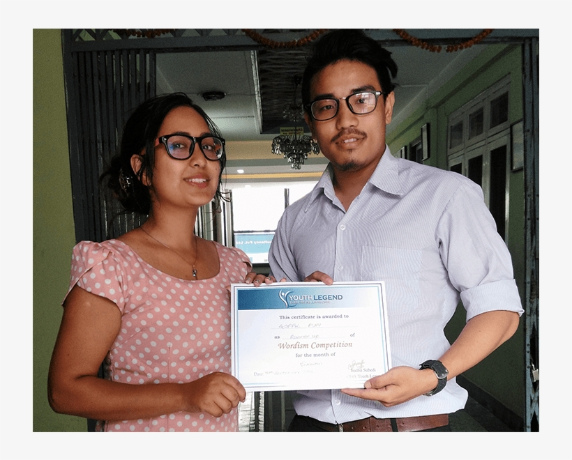 Gopal Pun, Runner Up Of Wordism Competition For The - Girl, transparent png download