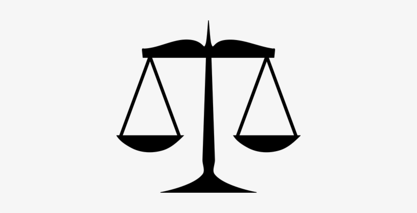 Justice Law Measurement Silhouette Weight - Balance Clipart, transparent png download