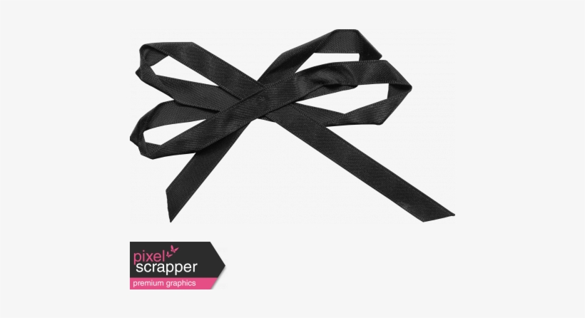 Bow 34 - Black - Digital Scrapbooking, transparent png download