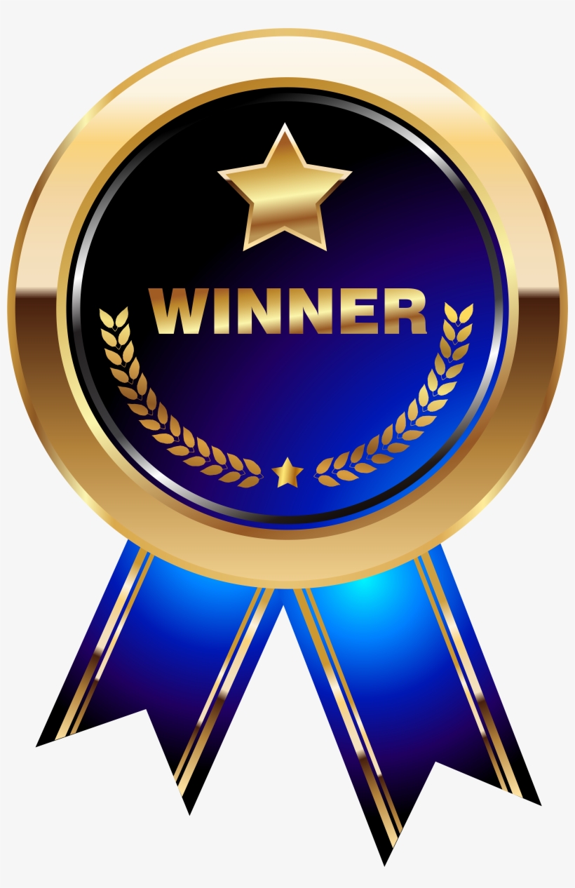 Winner Medal Blue Transparent Png Clip Art Imageu200b - Medal Png Transparent, transparent png download
