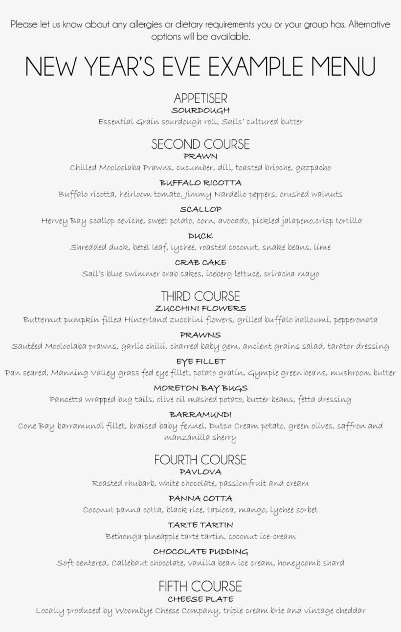 New Years Eve In Noosa - Playa Del Mar Casablanca Prix, transparent png download