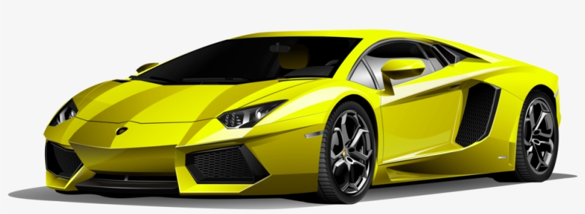 Yellow Lamborghini Wall Decal Removable Repositionable - Orange Sports Car Racing Birthday Lamborghini Banner, transparent png download