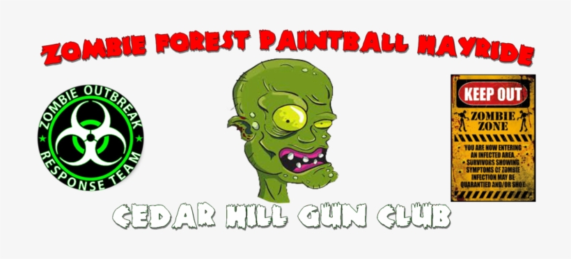 2019 Zombie Forest Paintball Hayride 10/26/2019 - Poster: Zombie - Keep Out, 36x24in., transparent png download