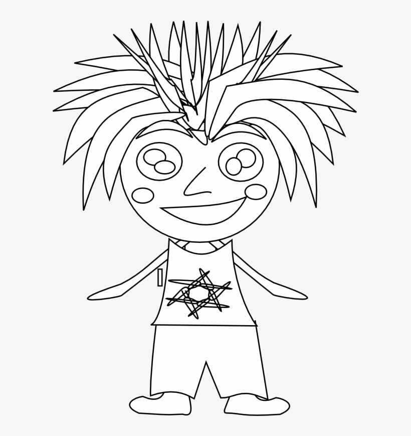 Anime Character Art 74 Black White Line Art 999px 139 - Cartoon, transparent png download