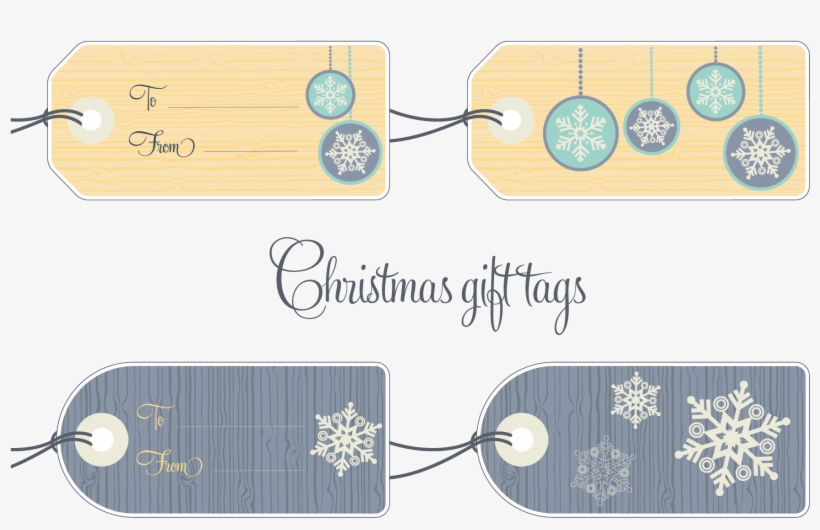 Christmas Gift Tags Example Image - Personalised Christmas Family Wall Stickers, transparent png download