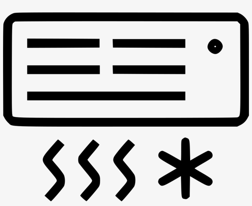 Air Conditioning Internal - Airconditioning Icon, transparent png download