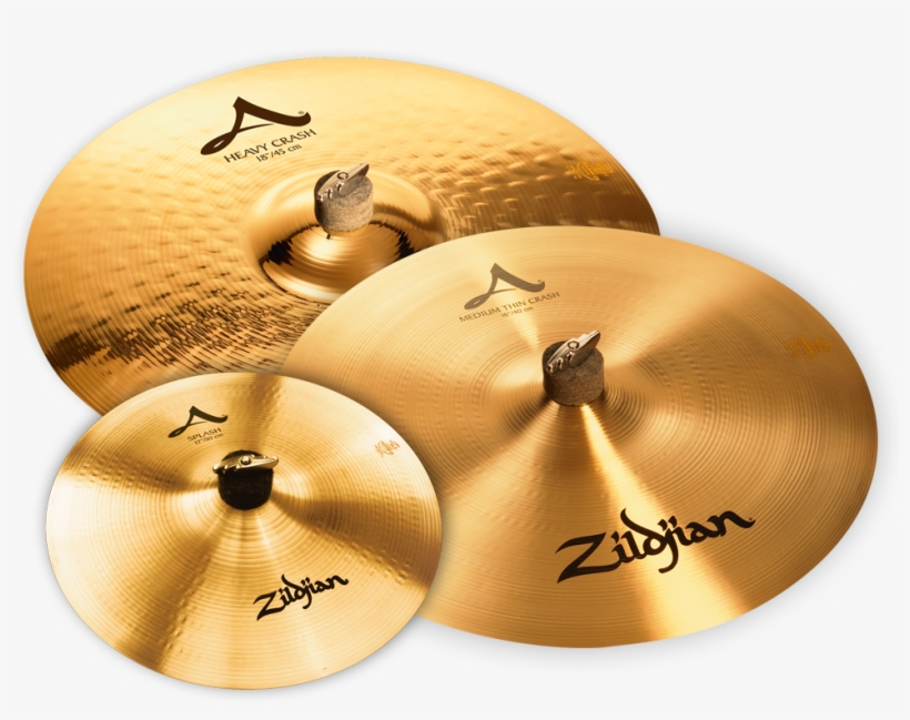 A Zildjian Crashes - Zildjian 16" A Medium Thin Crash Cymbal, transparent png download