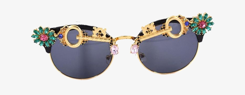 Sun Sunglasses Shades Fashion Frames - 2017 Sunglasses Women Brand Designer Luxury Crystal, transparent png download