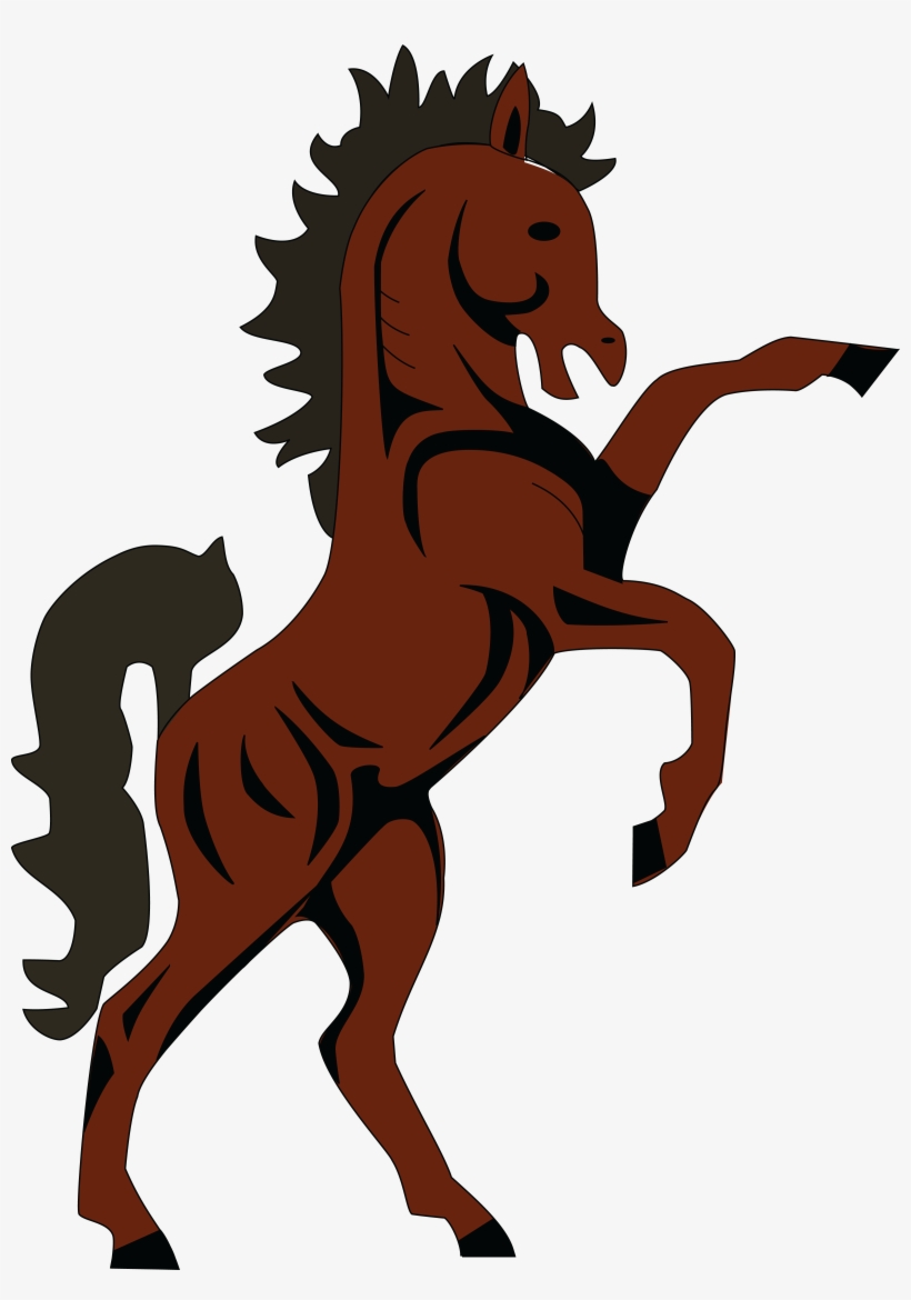 Free Clipart Of A Rearing Horse - Coat Of Arms Of Lesotho, transparent png download