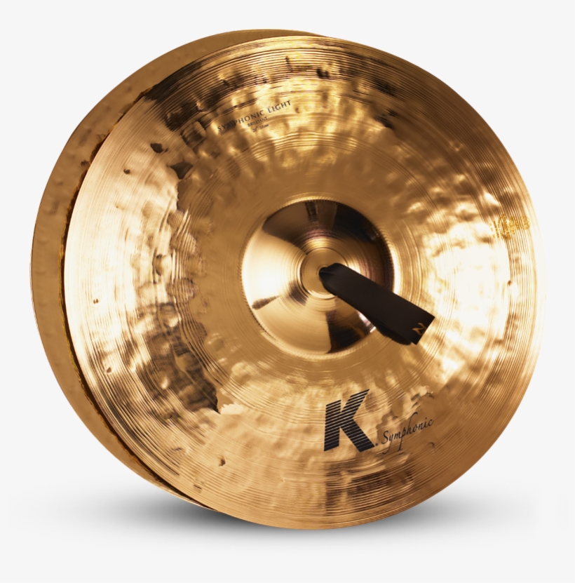 Zildjian 20" K Symphonic Light Brilliant Cymbals, Pair - Zildjian 20 Inch Light Cymbals Brilliant, transparent png download