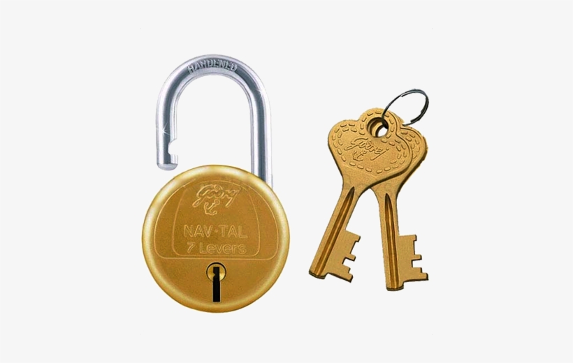 Godrej Navtal 6 Levers Padlock - Godrej Navtal 7 Lever, transparent png download