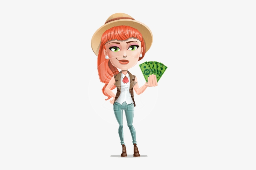 Adeline Bangs The Redhead Adeline Bangs The Redhead - Clipart Characters Girl, transparent png download