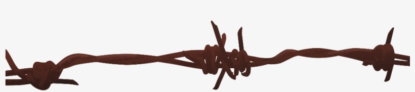 Barbed Wire Clip Art At Clker - Barbed Wire Silhouette Png, transparent png download