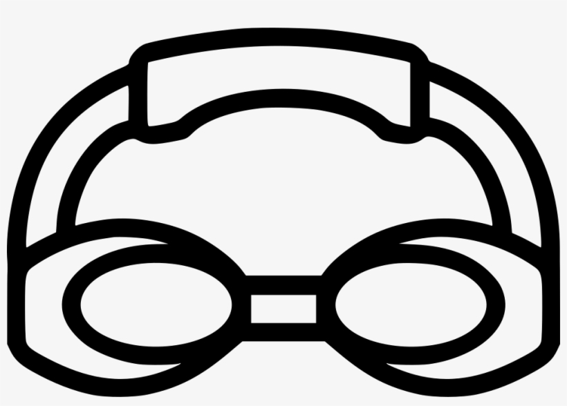 Swim Goggles Clipart Black And White Sun