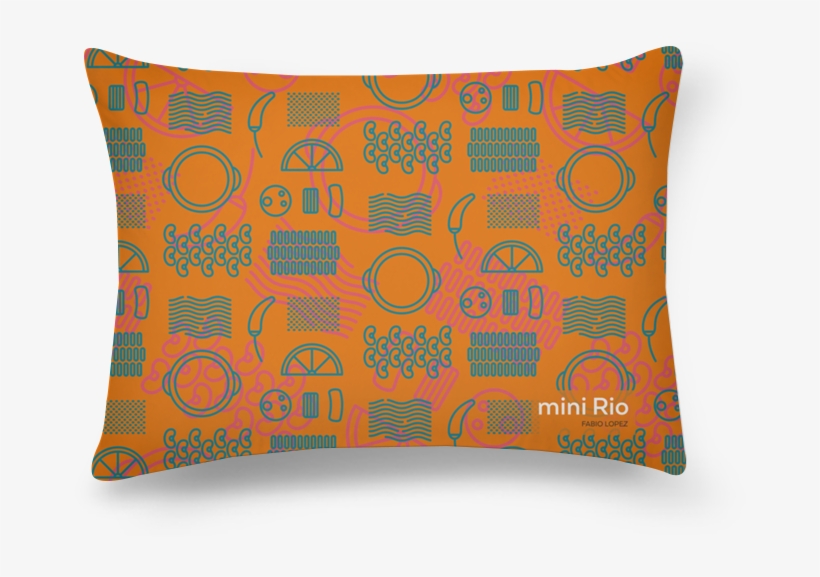 Almofada Retangular Feijoada Mini Rio De Fabio Lopezna - Cushion, transparent png download