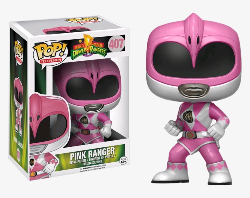 Pink Ranger Action Pose Pop Vinyl Figure - Pink Ranger Funko Pop, transparent png download