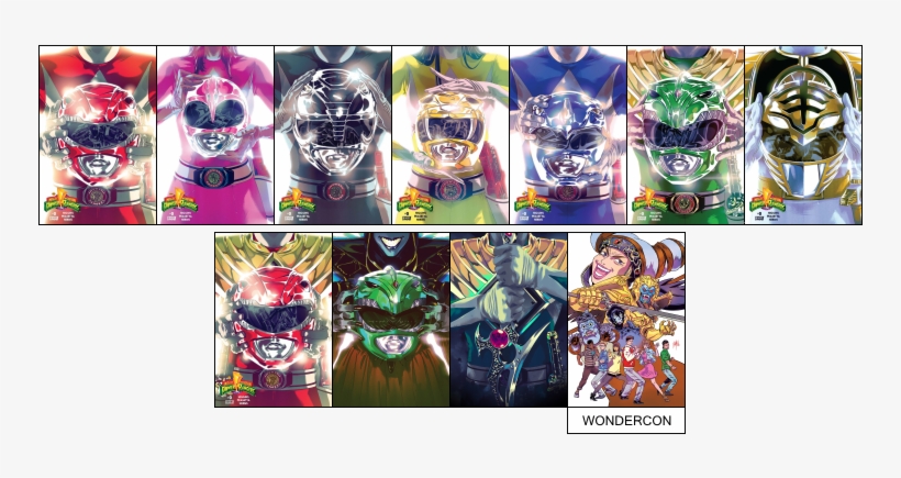 Mighty Morphin Power Rangers - Power Rangers 25 Covers, transparent png download