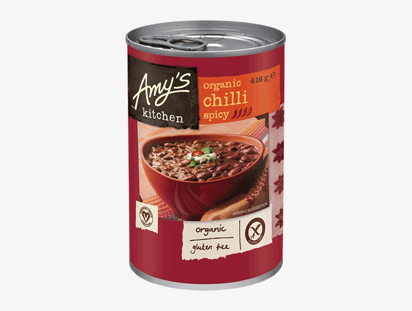Organic Spicy Chilli - Amy's Soups Spicy Chilli 416g - Sauces, transparent png download