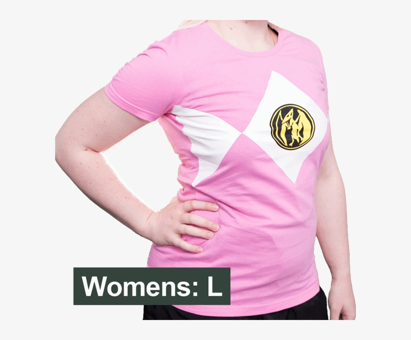 Mighty Morphin Power Rangers Pink Ranger Women S T - Mighty Morphin Power Rangers, transparent png download