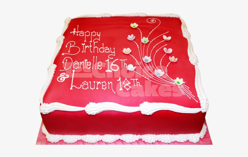 Square Shape Birthday Cake - Birthday Cake Square Shape Transparent PNG