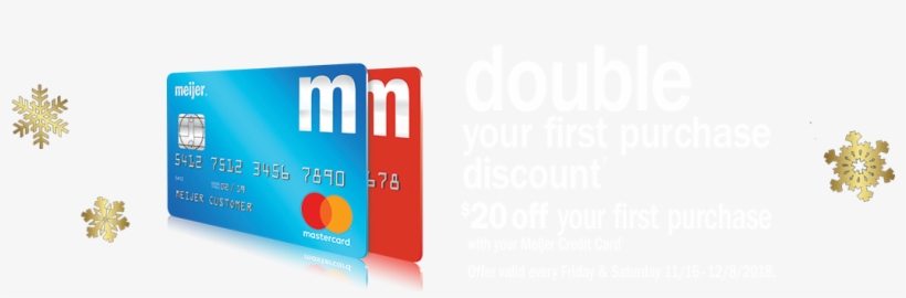 Double Your First-purchase Discount - Credit Card, transparent png download