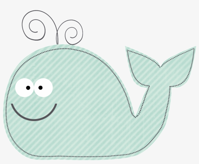 Cute Little Whale - Clip Art, transparent png download