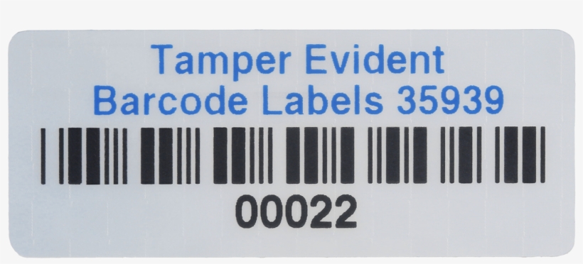 Custom Tamper Evident Asset Labels - Label, transparent png download