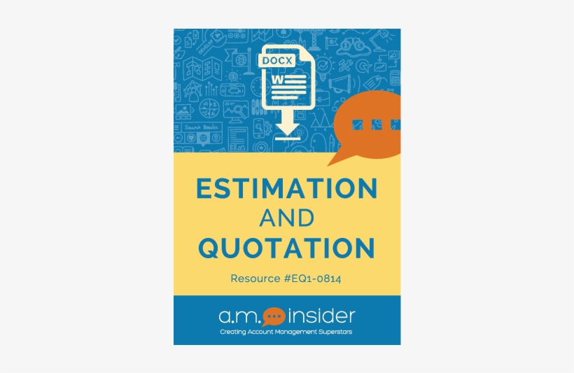 Eq1 0814 Estimation And Quotation Resource By Am Insider - Brief Design, transparent png download