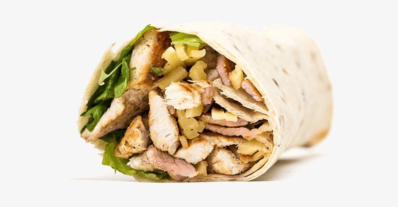 Chicken Caesar & Bacon Wrap - Food, transparent png download