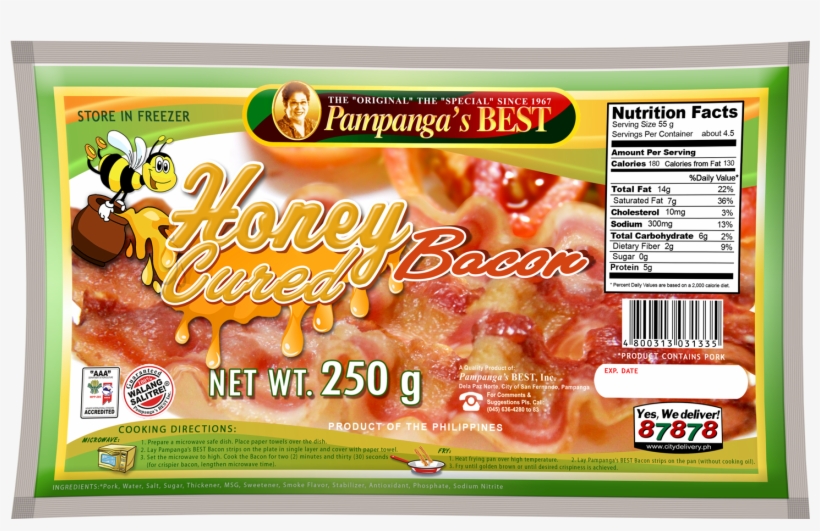 Bacon Honeycured 250g - Pampanga's Best Bacon, transparent png download