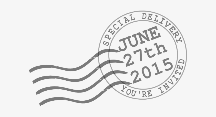 Postmark Save The Date, transparent png download