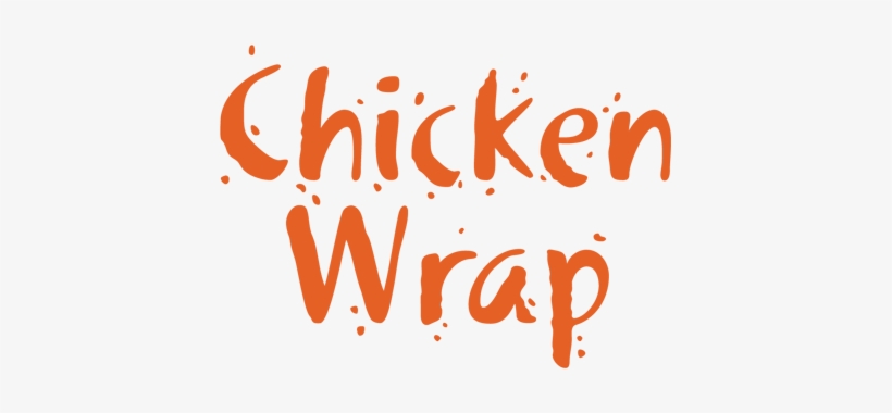 Chicken Wrap - Calligraphy, transparent png download