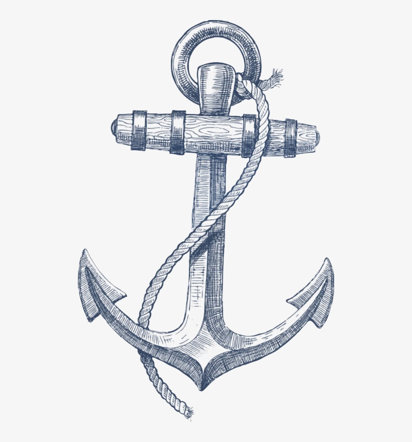 Anchor Download Png Image - B&w Anchor, transparent png download