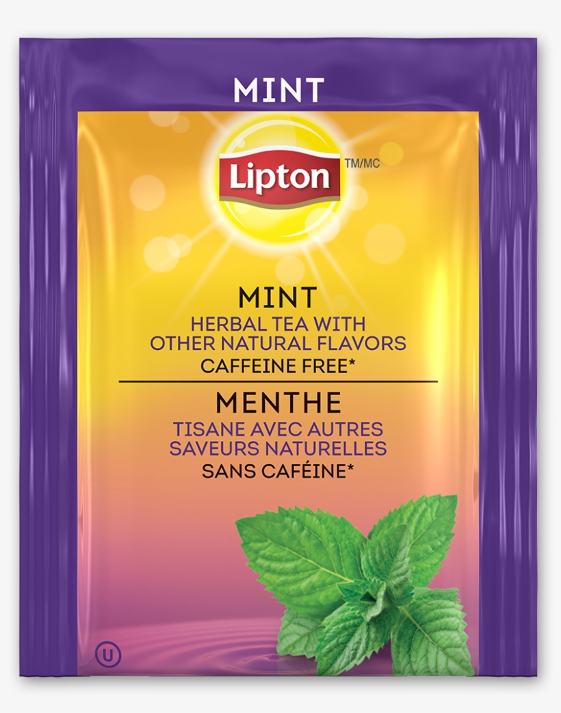 Lipton Mint Herbal Tea 28 Count - Lipton Lemon Herbal Tea (pack Of 28), transparent png download