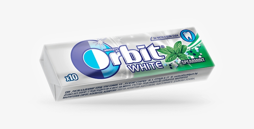 Orbit White Spearmint - Orbit White Fresh Mint, transparent png download