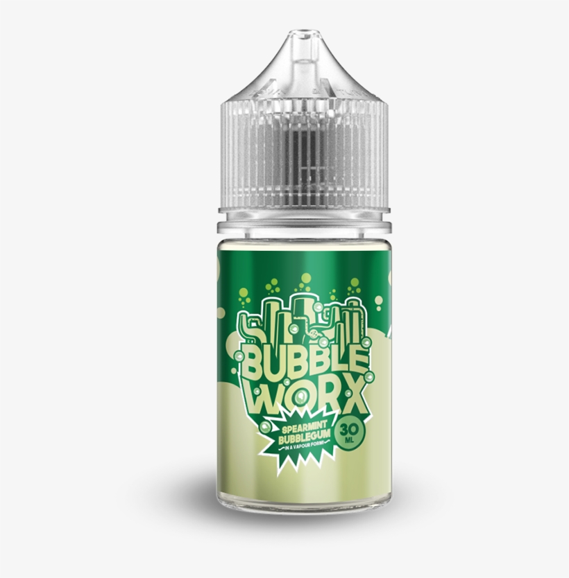 Bubbleworx - Spearmint - Electronic Cigarette Aerosol And Liquid, transparent png download
