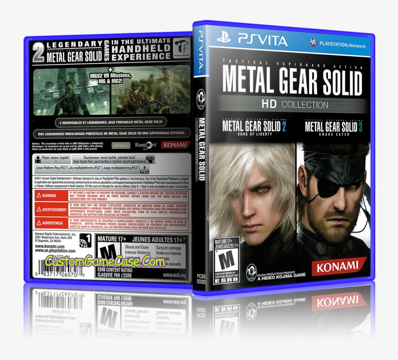 Metal Gear Solid Hd Collection - Konami Metal Gear Solid Hd Collection, transparent png download