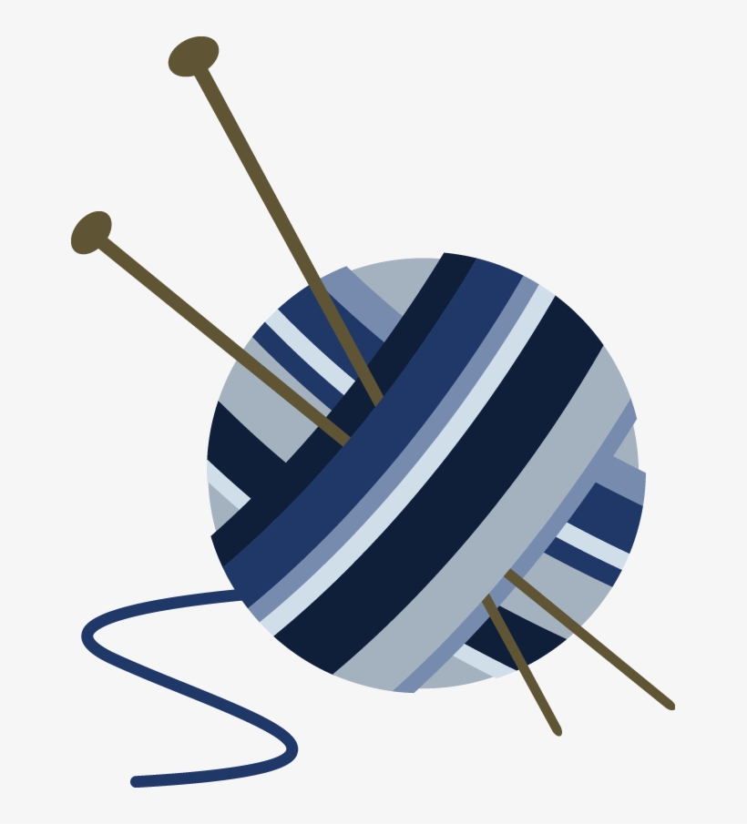 Knitting Yarn Png - Dibujo De Lana Y Agujas, transparent png download
