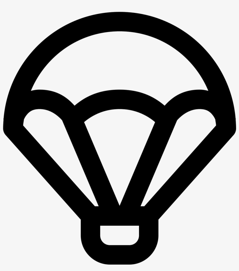 A Parachute Icon Has A Shape That Is The Top Half Of, transparent png download