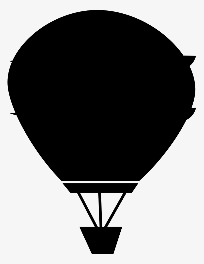 Parachute Comments - Hot Air Balloon Silhouette Png, transparent png download