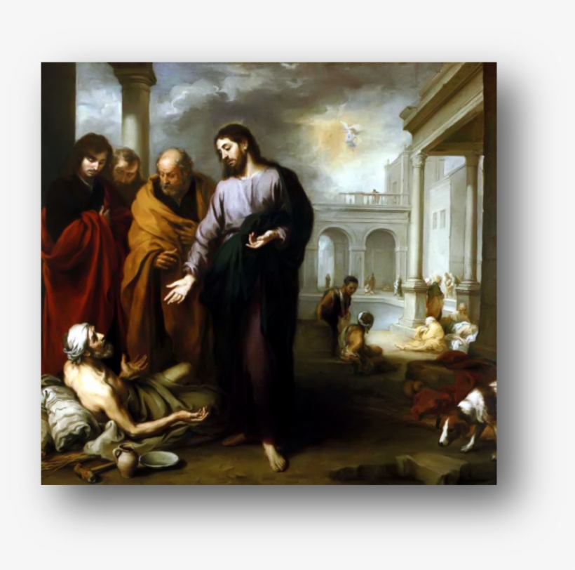 At One Time, The Sacrament Of The Anointing Of The - Bartolomé Esteban Murillo Christ Healing The Paralytic, transparent png download