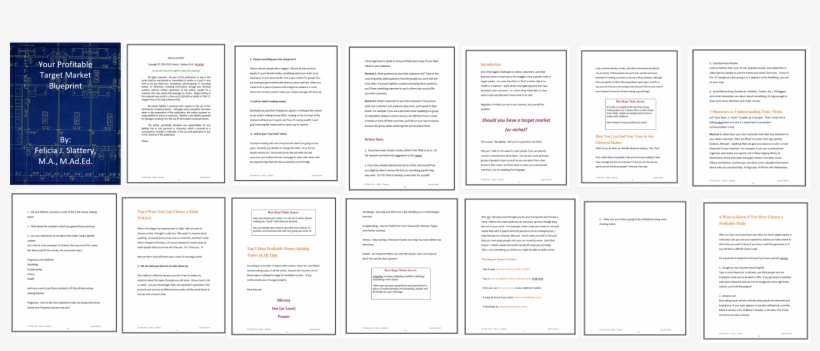 Target Market Bullseye Report Image Felicia Slattery - Brochure, transparent png download