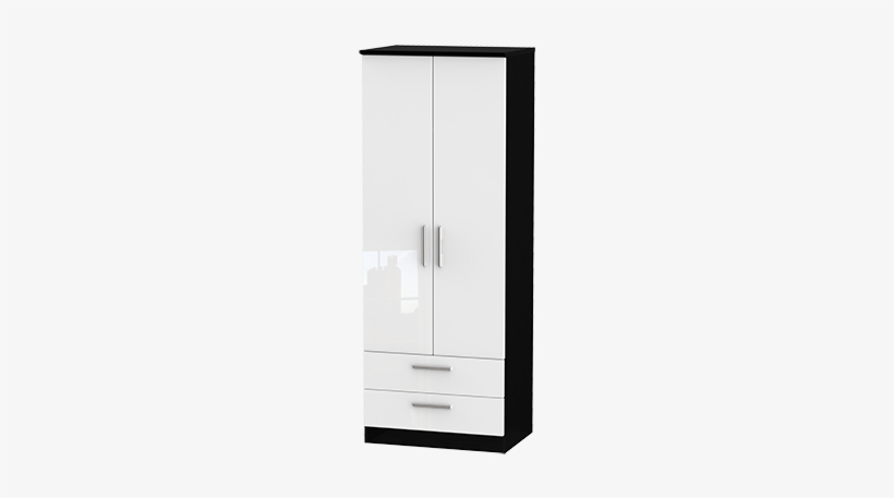 Bergen 2 Door 2 Drawer Wardrobe - Furniture, transparent png download