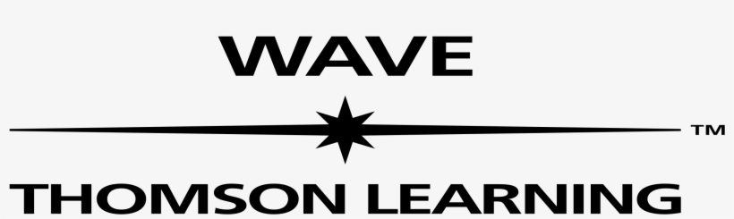Wave Logo Black And White - Thomson Delmar Learning, transparent png download