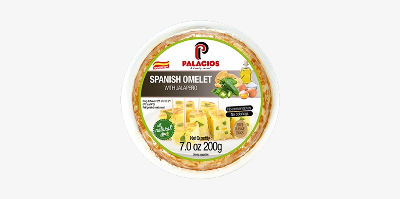 Spanish Omelette With Jalapeños 7oz - Spanish Omelette, transparent png download