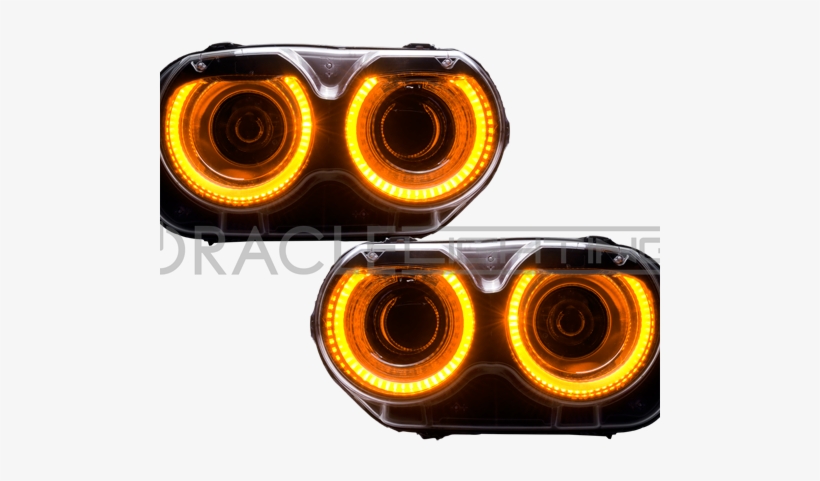 15 Challenger Oracle Halo Kit - Dodge Challenger Red Led Lights, transparent png download