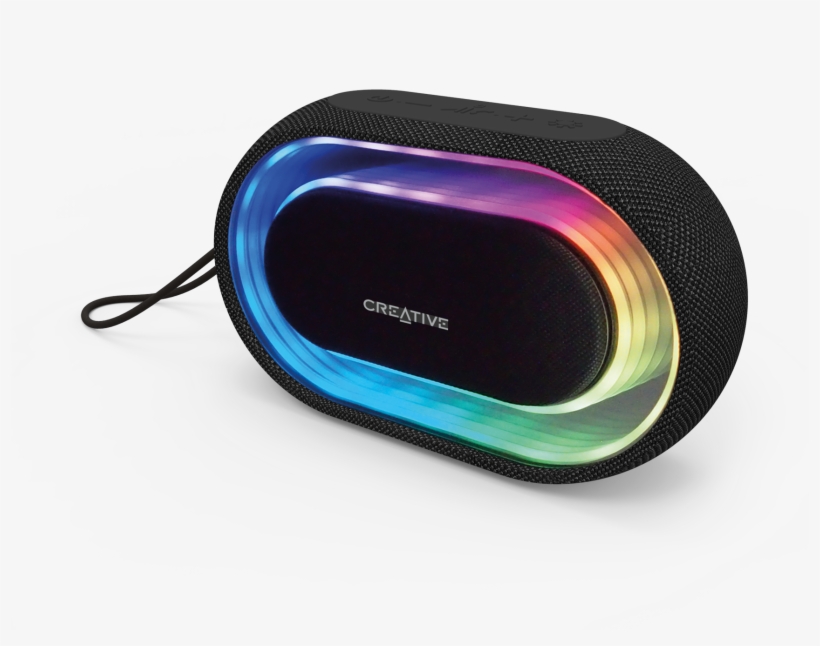 Портативная Колонка Creative Halo С Подсветкой - Creative Halo Portable Speaker - Wireless - Black, transparent png download