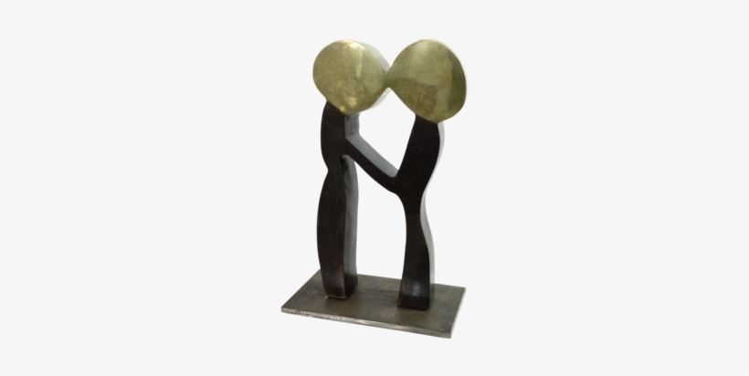 Jorge Braga ~ Kiss Sculpture - Sculpture, transparent png download