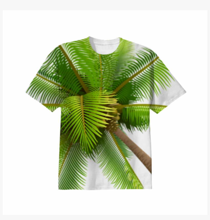 Shop Palm Cotton T-shirt By Hugoletwerk - Palm Tree Transparent Png, transparent png download
