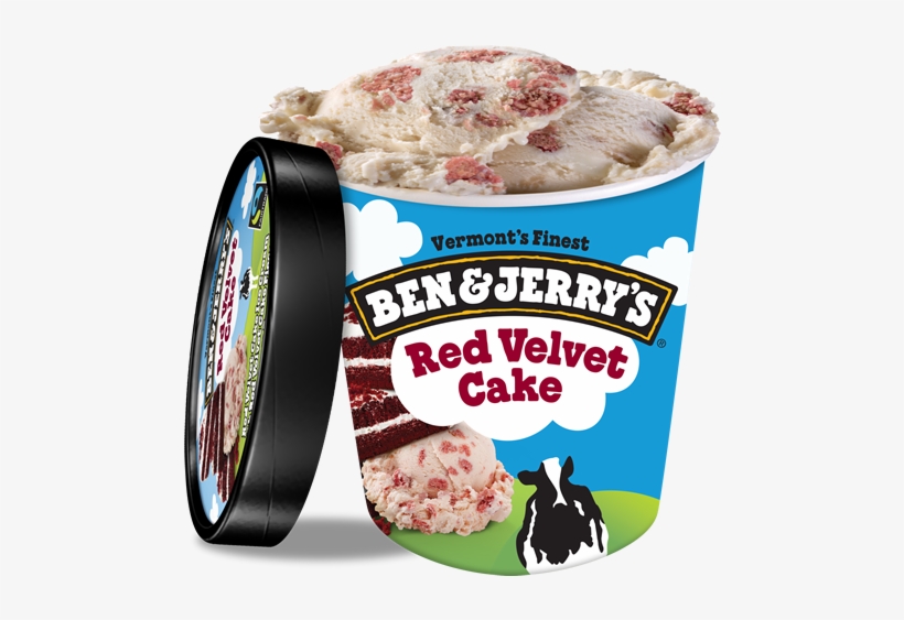 Red Velvet Cake Ice Cream, Pint - Ben And Jerry's New York Super Fudge Chunk, transparent png download